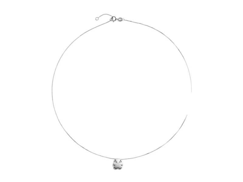18KT WHITE GOLD NECKLACE WITH GIRL SILHOUETTE I TESORINI LE BEBE' LBB921